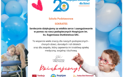 Zbiórka charytatywna – podziękowanie